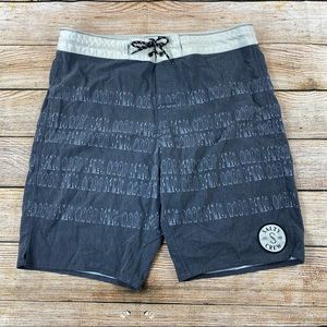 Salt Crew Board Shorts Men Size 36 Swim Trunks - Gray